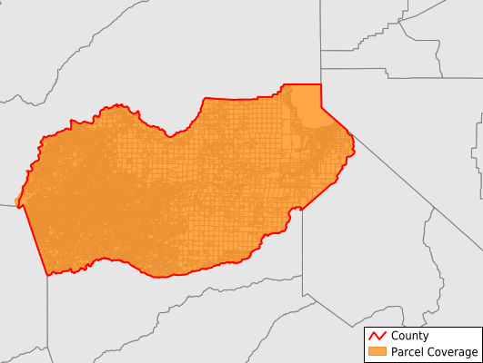 El Dorado County California GIS Parcel Data Download Coverage