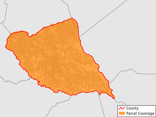 Elbert County Georgia GIS Parcel Data Download Coverage