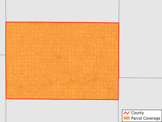 Elk County Kansas GIS Parcel Data Download Coverage