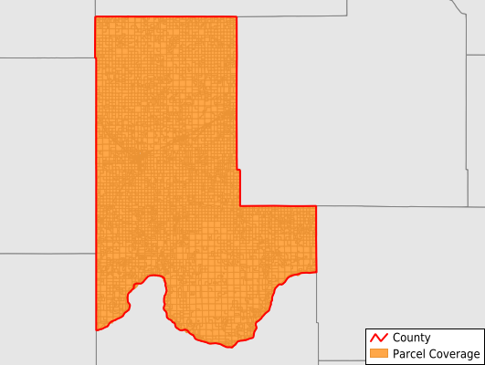 Ellis County Oklahoma GIS Parcel Data Download Coverage