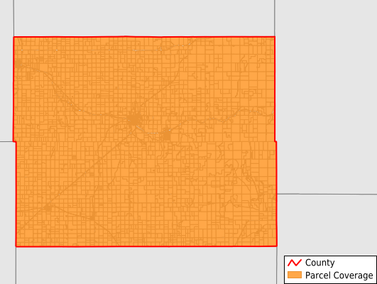Ellsworth County Kansas GIS Parcel Data Download Coverage