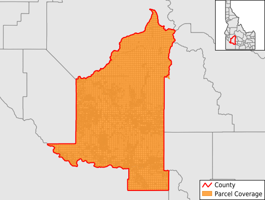 Elmore County Idaho GIS Parcel Data Download Coverage