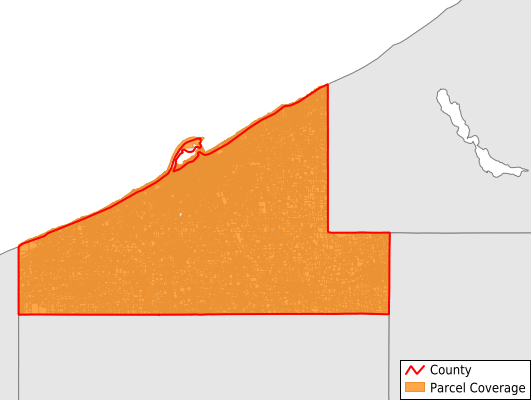 Erie County Pennsylvania GIS Parcel Data Download Coverage