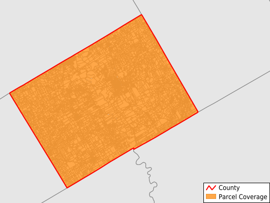 Falls County Texas GIS Parcel Data Download Coverage