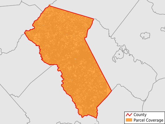 Fauquier County Virginia GIS Parcel Data Download Coverage