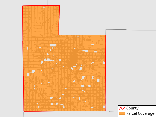 Fayette County Indiana GIS Parcel Data Download Coverage