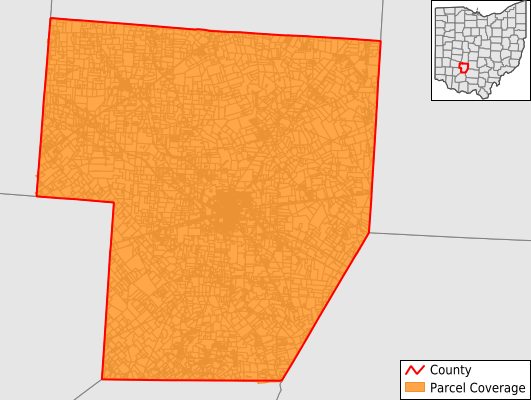 Fayette County Ohio GIS Parcel Data Download Coverage