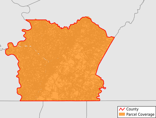 Fayette County Pennsylvania GIS Parcel Data Download Coverage