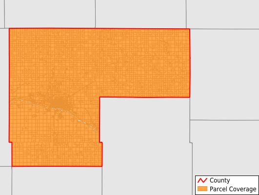 Finney County Kansas GIS Parcel Data Download Coverage