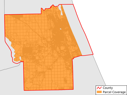 Flagler County Florida GIS Parcel Data Download Coverage