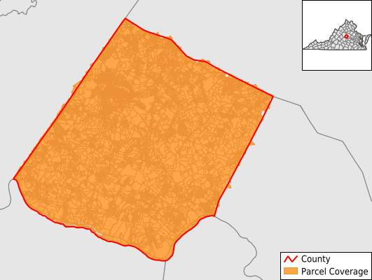 Fluvanna County Virginia GIS Parcel Data Download Coverage