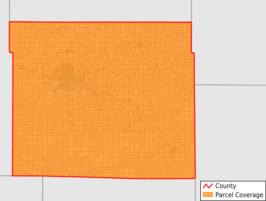Ford County Kansas GIS Parcel Data Download Coverage