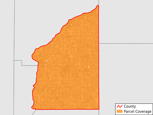 Fountain County Indiana GIS Parcel Data Download Coverage
