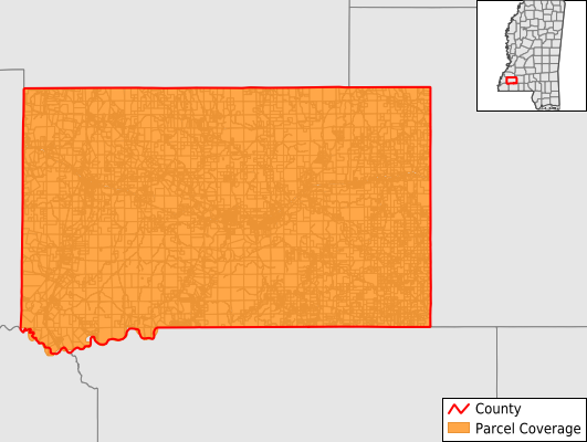 Franklin County Mississippi GIS Parcel Data Download Coverage