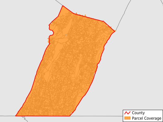 Fulton County Pennsylvania GIS Parcel Data Download Coverage