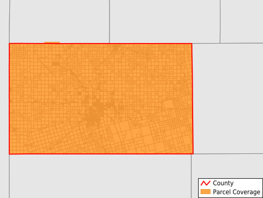 Gaines County Texas GIS Parcel Data Download Coverage