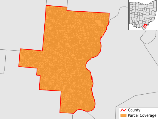 Gallia County Ohio GIS Parcel Data Download Coverage