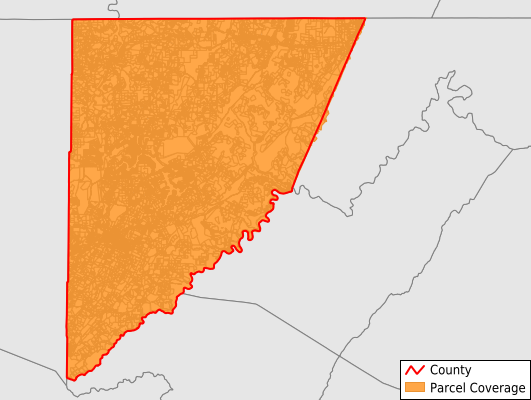 Garrett County Maryland GIS Parcel Data Download Coverage