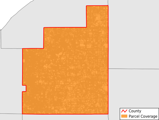 Geauga County Ohio GIS Parcel Data Download Coverage
