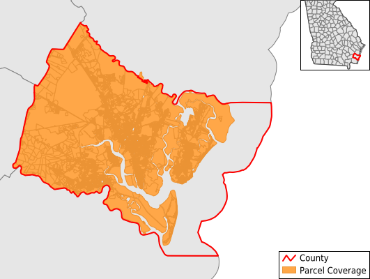 Glynn County Georgia GIS Parcel Data Download Coverage