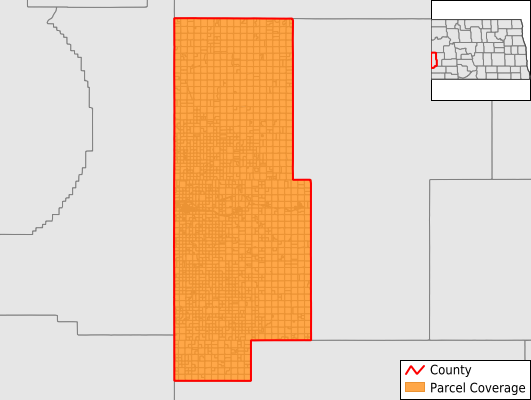 Golden Valley County North Dakota GIS Parcel Data Download Coverage