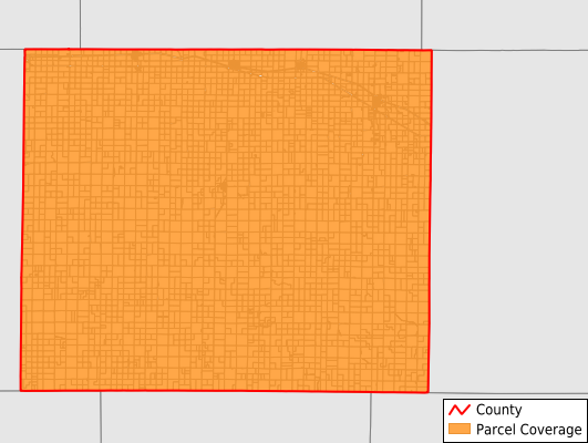 Gove County Kansas GIS Parcel Data Download Coverage