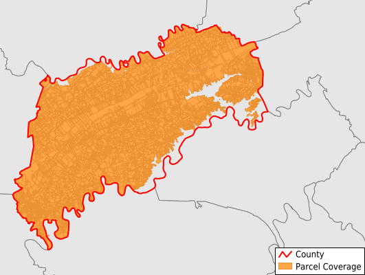 Grainger County Tennessee GIS Parcel Data Download Coverage