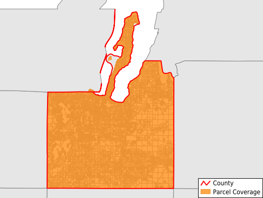 Grand Traverse County Michigan GIS Parcel Data Download Coverage