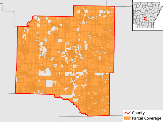 Grant County Arkansas GIS Parcel Data Download Coverage