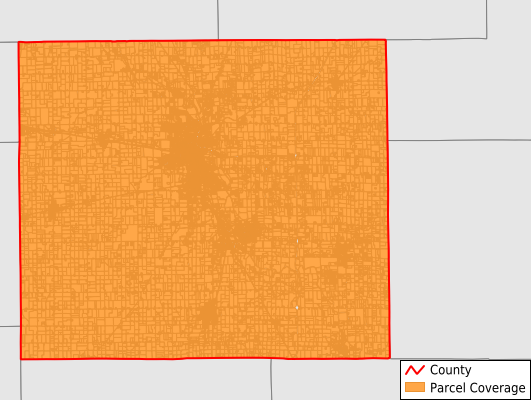 Grant County In Parcel Data Coverage Map 