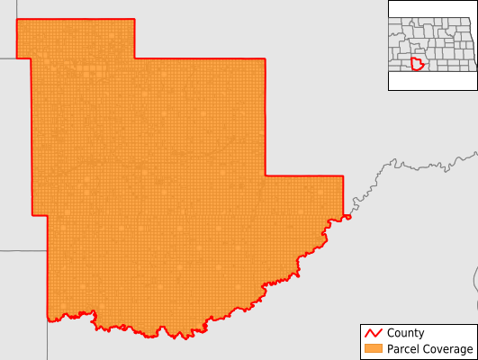 Grant County North Dakota GIS Parcel Data Download Coverage