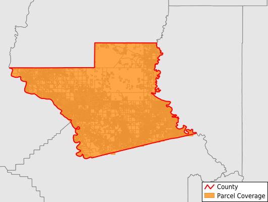 Grant Parish Louisiana GIS Parcel Data Download Coverage