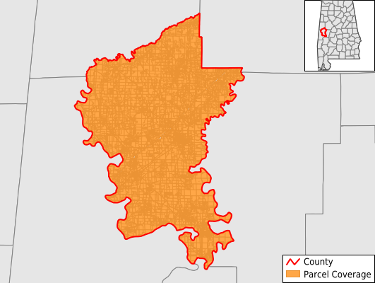 Greene County Alabama GIS Parcel Data Download Coverage