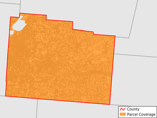 Greene County Ohio GIS Parcel Data Download Coverage