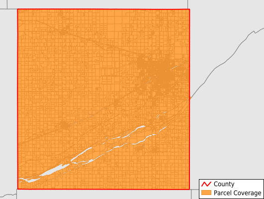 Hall County Nebraska GIS Parcel Data Download Coverage