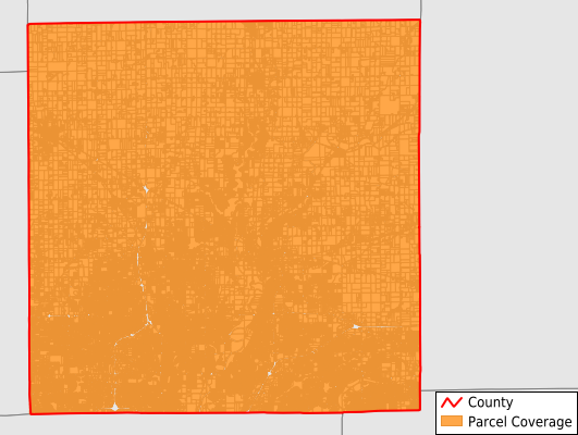 Hamilton County Indiana GIS Parcel Data Download Coverage