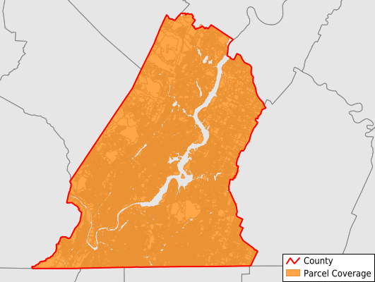 Hamilton County Tennessee GIS Parcel Data Download Coverage