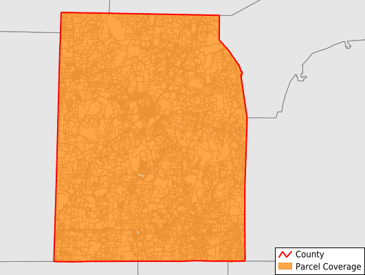 Hardeman County Tennessee GIS Parcel Data Download Coverage