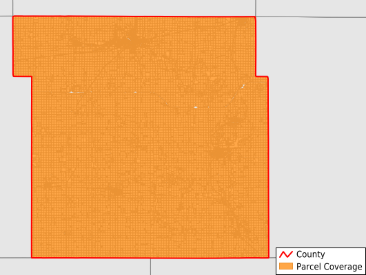 Hardin County Iowa GIS Parcel Data Download Coverage