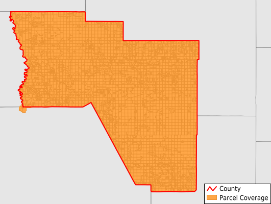 Harding County New Mexico GIS Parcel Data Download Coverage