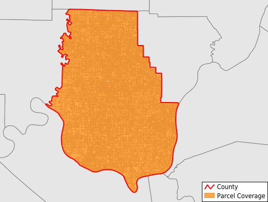 Harrison County Indiana GIS Parcel Data Download Coverage