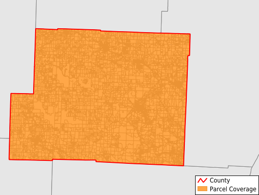 Harrison County Ohio GIS Parcel Data Download Coverage