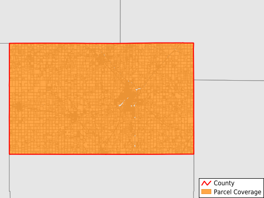 Harvey County Kansas GIS Parcel Data Download Coverage