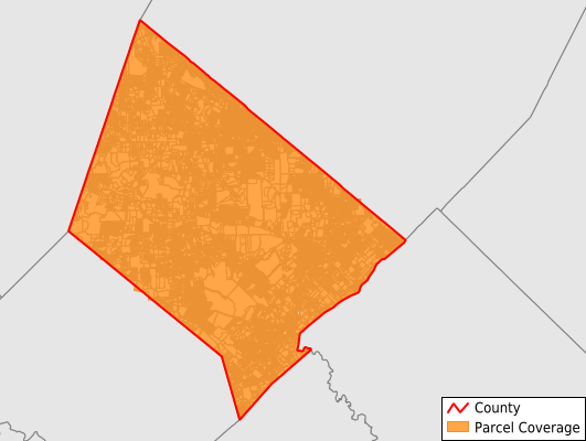 Hays County Texas GIS Parcel Data Download Coverage