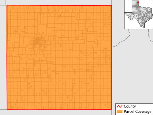 Hemphill County Texas GIS Parcel Data Download Coverage