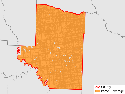 Hempstead County Arkansas GIS Parcel Data Download Coverage