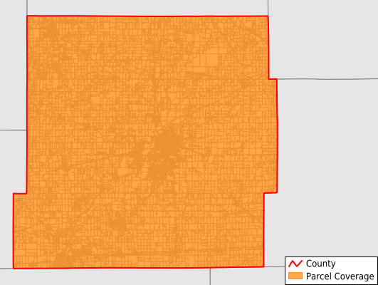 Henry County Indiana GIS Parcel Data Download Coverage