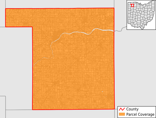 Henry County Ohio GIS Parcel Data Download Coverage