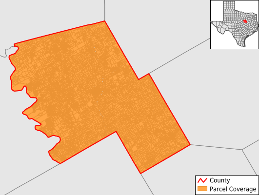 Hill County Texas GIS Parcel Data Download Coverage