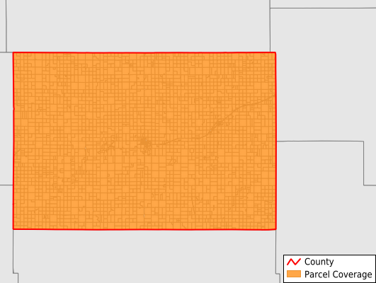 Hodgeman County Kansas GIS Parcel Data Download Coverage